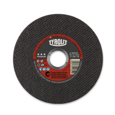 Отрезной армированный круг на бакелитовой связке 125х1.0х22.23, A 60 R BFP. T-41