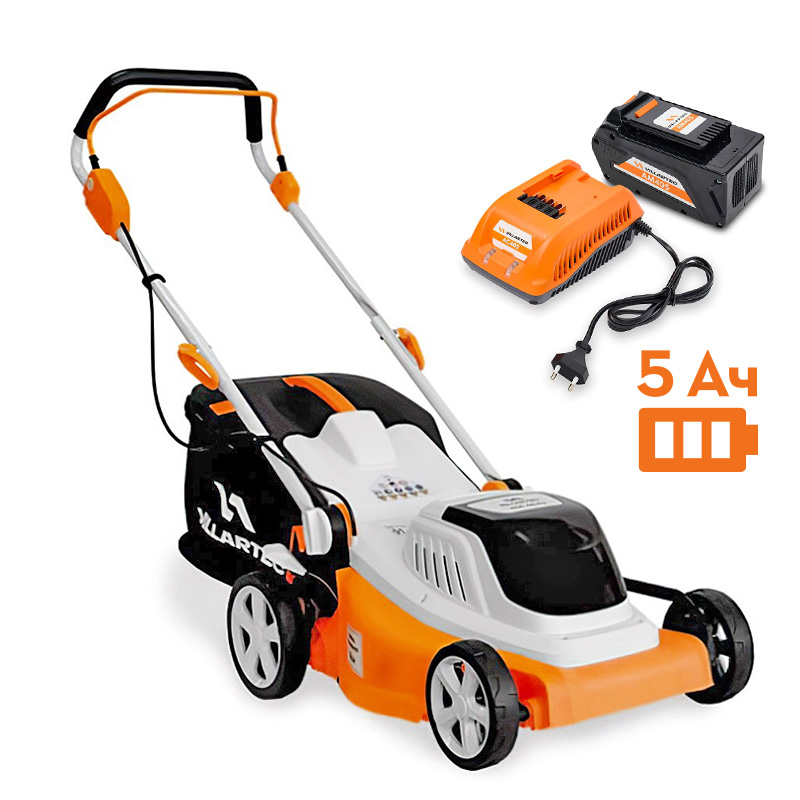 STIHL MA4043 SET AM405 + AC402 Аккумуляторная газонокосилка  VILLARTEC MA4043Set5, Газонокосилки аккумуляторные Штиль