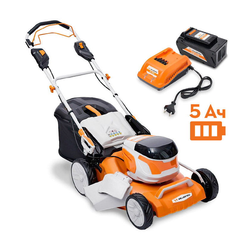 STIHL MA4046T SET AM405 + AC402 Аккумуляторная газонокосилка  VILLARTEC MA4046TSet5, Газонокосилки аккумуляторные Штиль