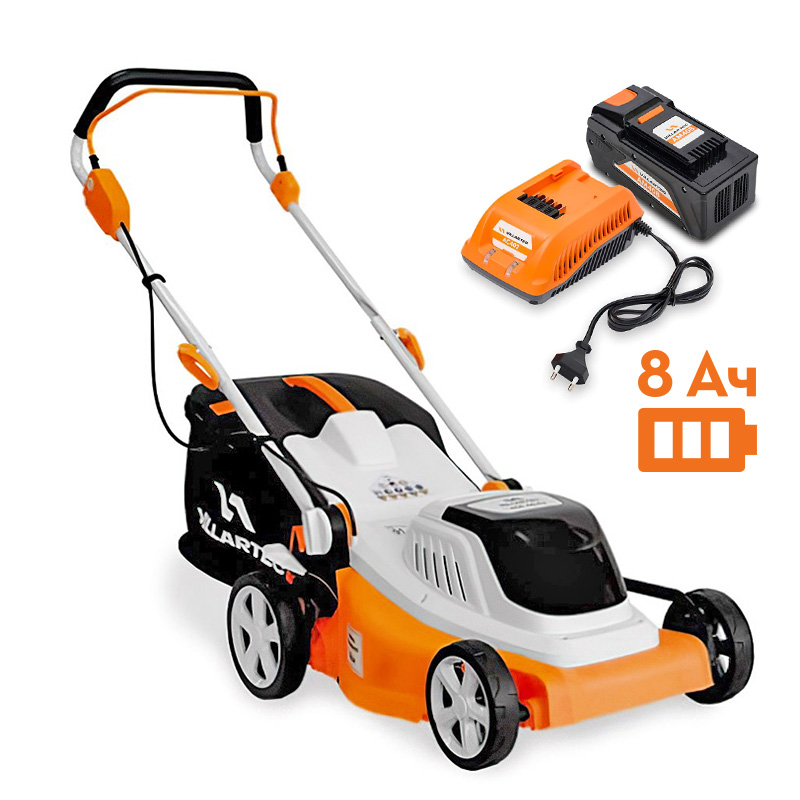 STIHL MA4043 SET AM408 + AC402 Аккумуляторная газонокосилка  VILLARTEC MA4043Set8, Газонокосилки аккумуляторные Штиль