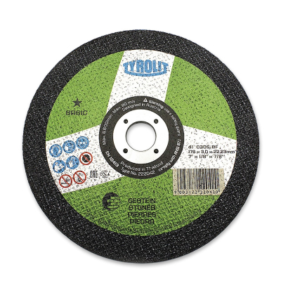 Отрезной армированный круг на бакелитовой связке 178х3.0х22.23, С 30 BF. T-41