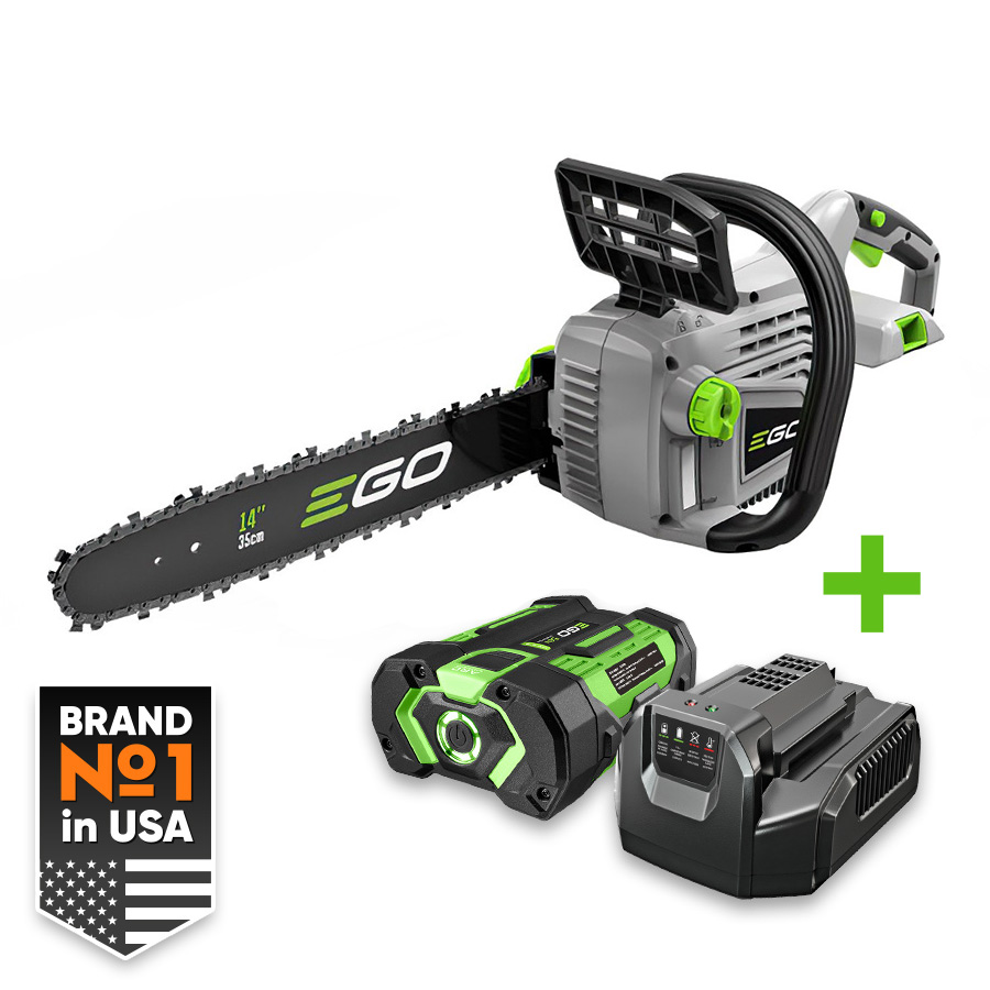 CS1401E Пила аккумуляторная EGO (BA1400T+CH2100E) 0260034022S, Пилы цепные EGO