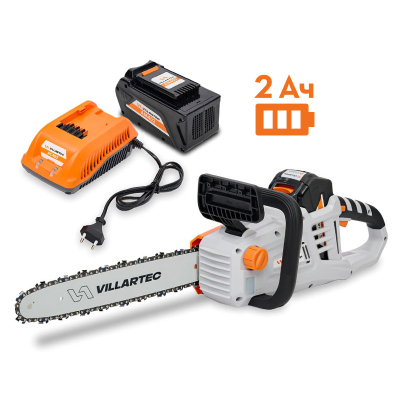 SА40 SET AM402 + AC402 Аккумуляторная цепная мотопила   VILLARTEC
