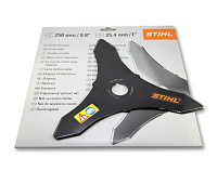 STIHL Нож для густой поросли 250мм - 3z, FS 87 - 130 41127134100, Диски пильные, ножи для мотокос Штиль