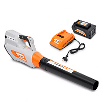 STIHL BA40 SET: AM405 + AC402 Аккумуляторное воздуходувное устройство VILLARTEC BA40Set5, Воздуходувные устройства аккумуляторные Штиль
