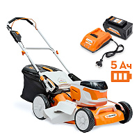 STIHL MA4046 SET AM405 + AC402 Аккумуляторная газонокосилка  VILLARTEC MA4046Set5, Газонокосилки аккумуляторные Штиль