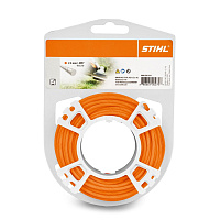 STIHL Косильная струна Ø 2,4 мм х 14 м STIHL круглого сечения,бесшумная оранжевая 00009302419, Струны косильные Штиль