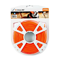 STIHL Косильная струна Ø 2,4 мм х 83 м STIHL круглого сечения оранжевый 00009302340, Струны косильные Штиль