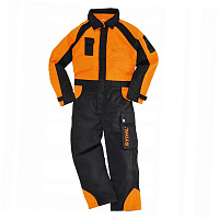 STIHL Комбинезон детский STIHL черно-оранжевый,р.M 04649380006, Брюки, комбенизоны защитные Штиль