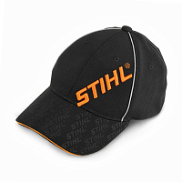 STIHL Кепка STIHL с вышивкой по диагонали, черная 04640150030, Кепки и шапки Штиль